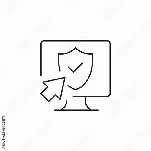 online security verified icon sign vector