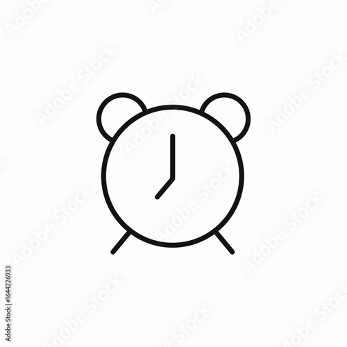 alarm clock time icon sign vector