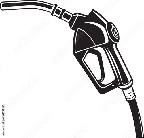  a gas pump nozzle icon illustration