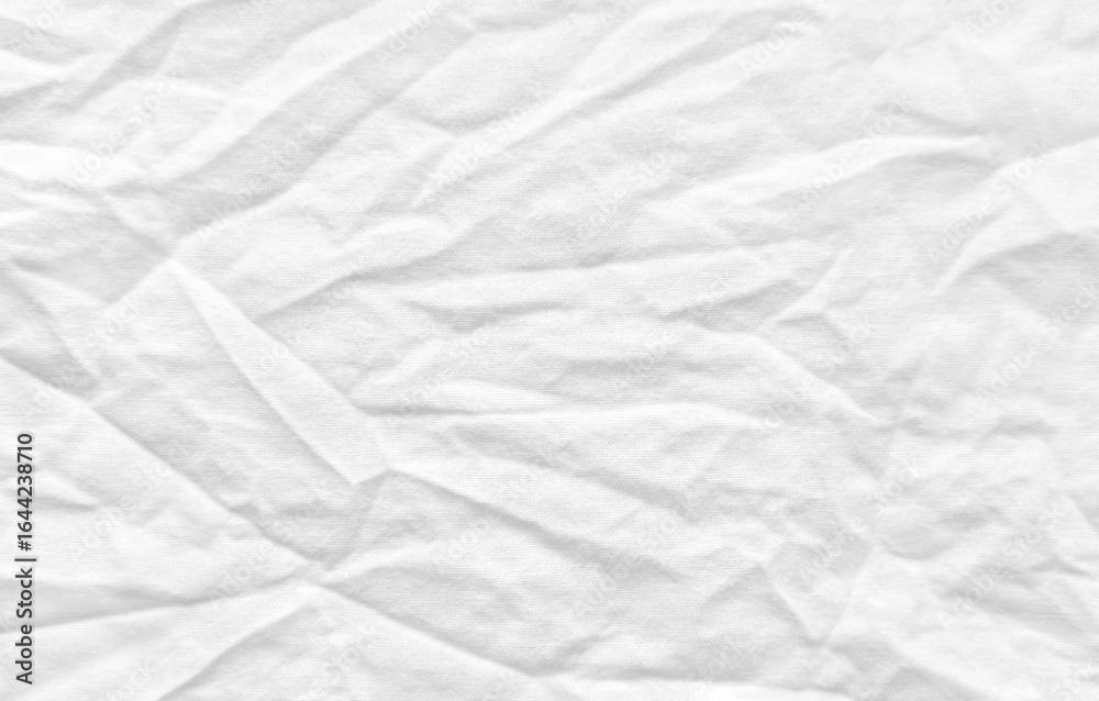 Obraz premium White Paper Texture and textile background. Crumpled white paper abstract shape background with space paper for text