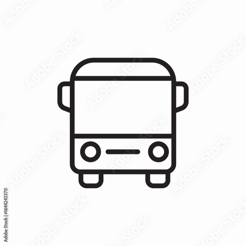 icon vector bus public transportation 