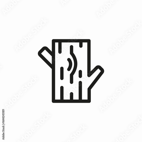 tree stump icon sign vector