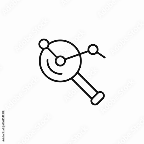 magnifying glass analysis icon sign vector