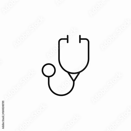 medical stethoscope icon icon sign vector