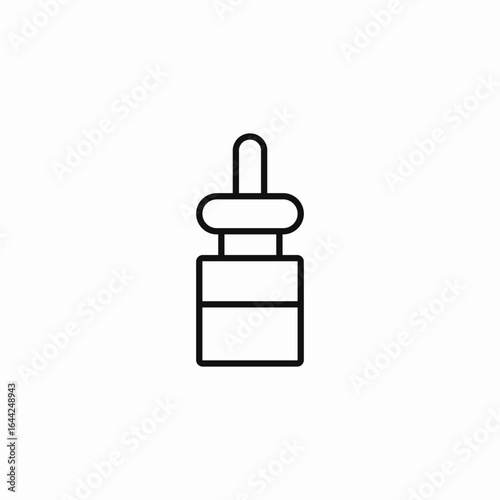 nasal spray bottle icon sign vector