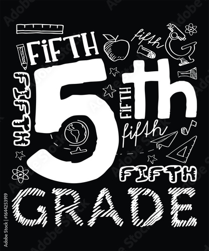 Grab this Design as an awesome outfit for your men women, family members, friends, coworkers on 5th grade first day of school, back to school