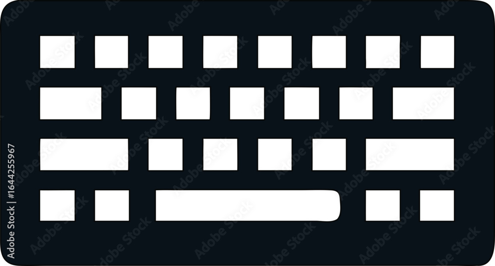keyboard icon. Flat vector for modern tech illustrations.
keyboard icon. Flat vector for modern tech illustrations.