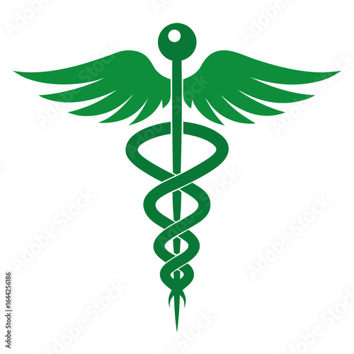 Caduceus Medical Symbol Silhouette