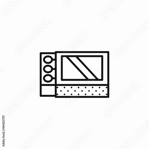 match box fire icon sign vector