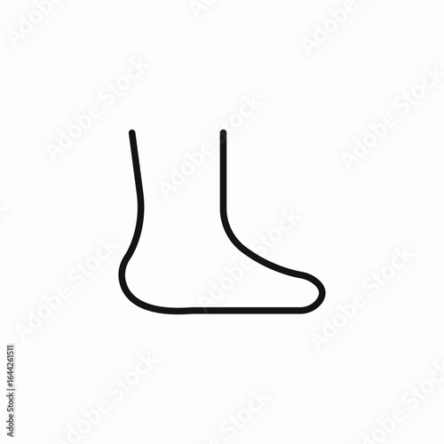 human foot  icon sign vector