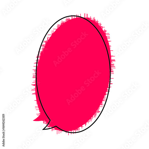 red Vector illustration of speech bubbles