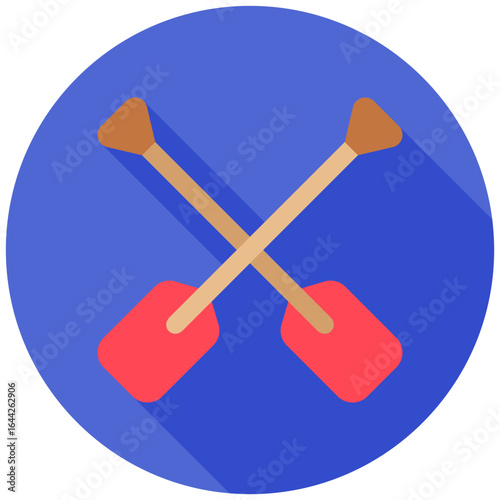 Paddle Icon Relate To Nautical, Sea, Marine, Navy. Use For Modern Concept, Ui, Ux Web And App Development.