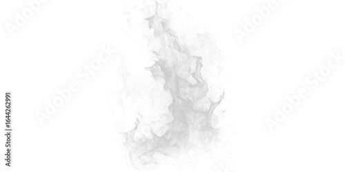 Isolated cloud of gray smoke against a black background with pixelated edges and soft diffused texture