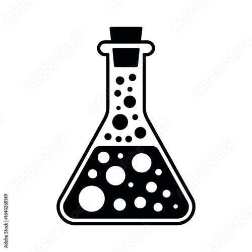 Flask with Bubbles laboratory science