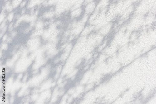 Natural shade from plants. The mesh lighting effects of the soft overlay are transparent on the white wall.