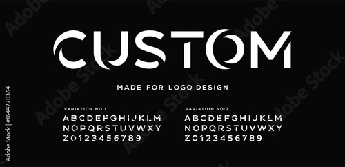 Custom minimal creative tech logo alphabet fonts. Typography minimalist urban sans serif digital fashion future creative logos fonts. vector illustration
