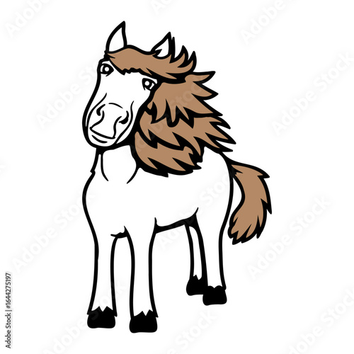 Horse Sweet Pony Foal Cute Cartoon Funny Comic Fun