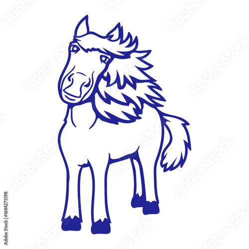 Horse Sweet Pony Foal Cute Cartoon Funny Comic Fun