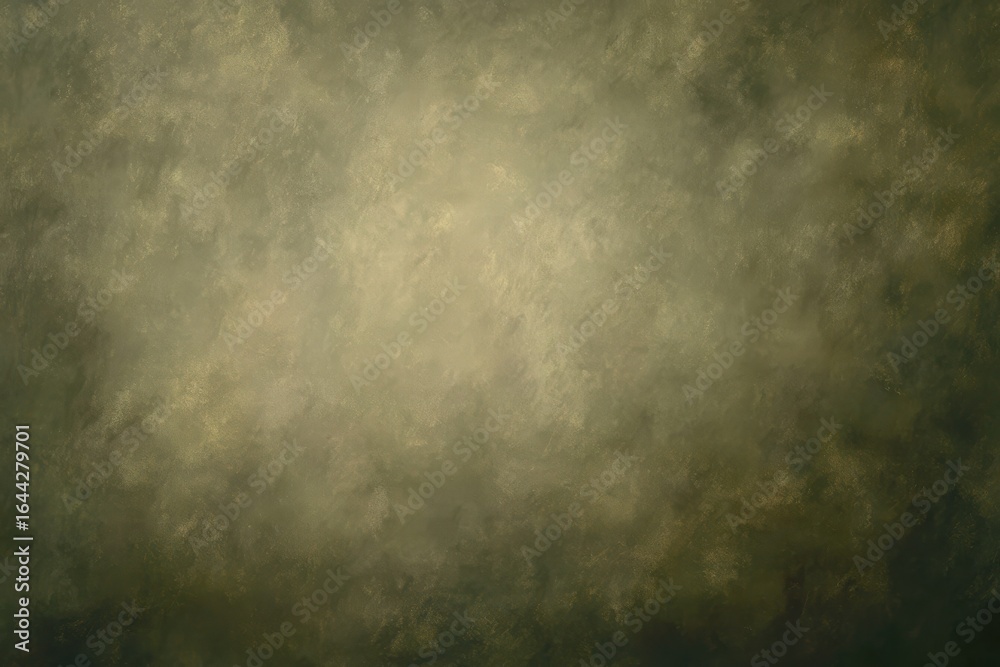 Obraz premium Smooth muted olive green solid backdrop with even professional lighting, premium finish.