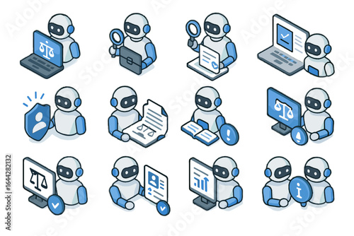 Claim leave assistant ai smart review compliance vector reporting legal icon audit