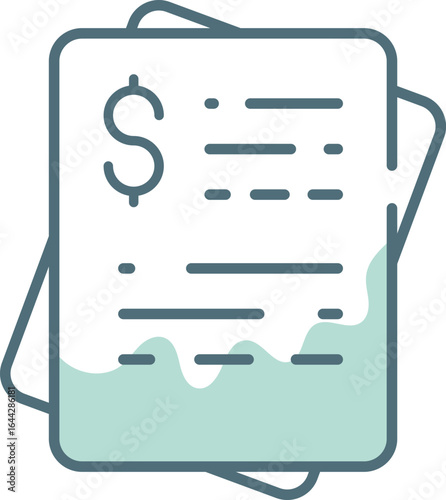 Invoice icon vector