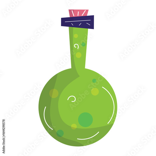 Isolated spooky halloween magic potion Vector