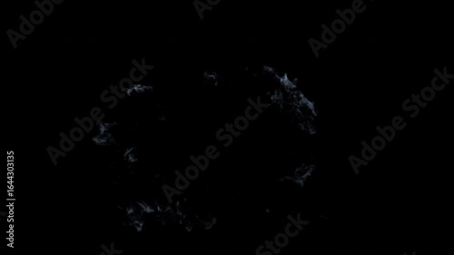 Two big aerial smoke shockwave explosions - dust explosion