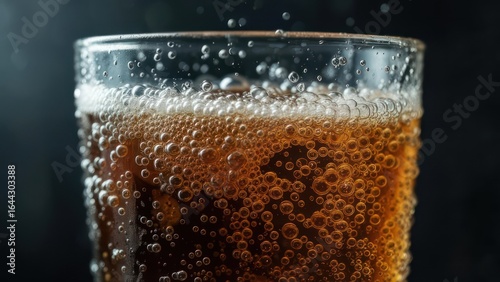 Wallpaper Mural Soda in a glass with bubbles and ice Torontodigital.ca