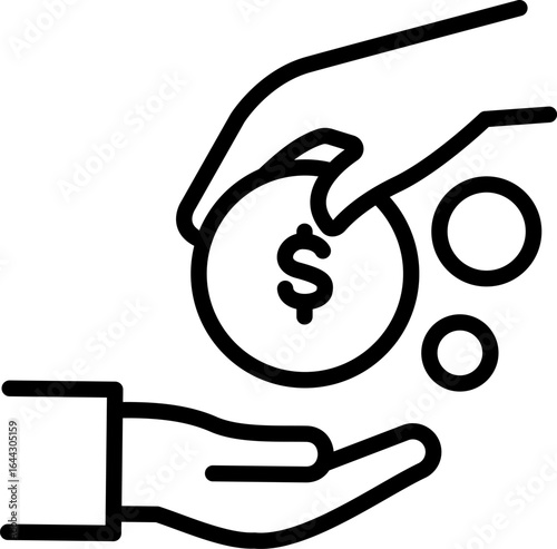 Charity Icons Vector Set | Donation, Help, Support and Nonprofit Symbols Collection