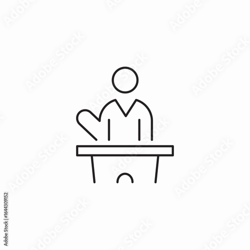 public speaker icon sign vector