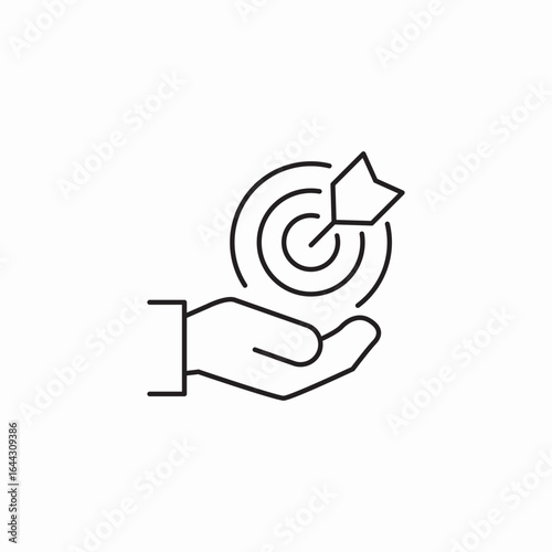 target achievement icon sign vector