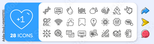 Calendar, Edit statistics and Quick tips line icons. Interest rate, AI generate, Inflation icons. Pack of 5g phone, 5g wifi, Stress icon. Project edit, Swipe up, Blood donation pictogram. Vector