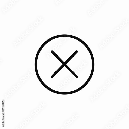 cancel icon icon sign vector