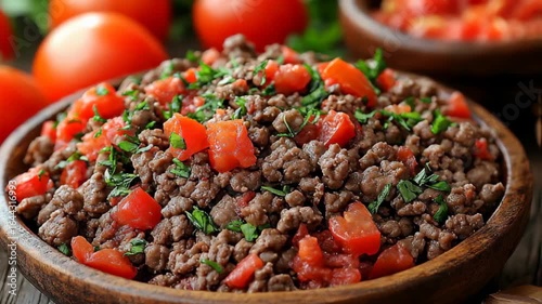 Minced Meat with Tomatoes