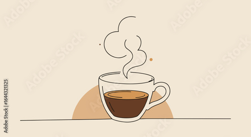 Espresso Cup Steam Doodle