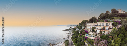 Foto Panoramic aerial view of Varazze, Liguria region, province of Savona, Italy