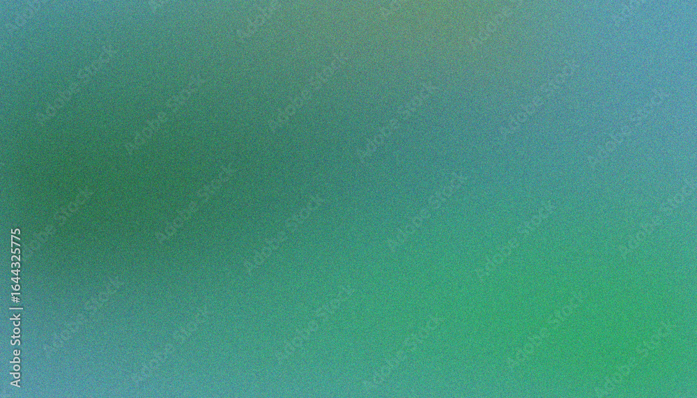 Fototapeta premium Grainy gradient background with soft green and blue tones, textured lo-fi aesthetic wallpaper, abstract blurred color transition for digital design