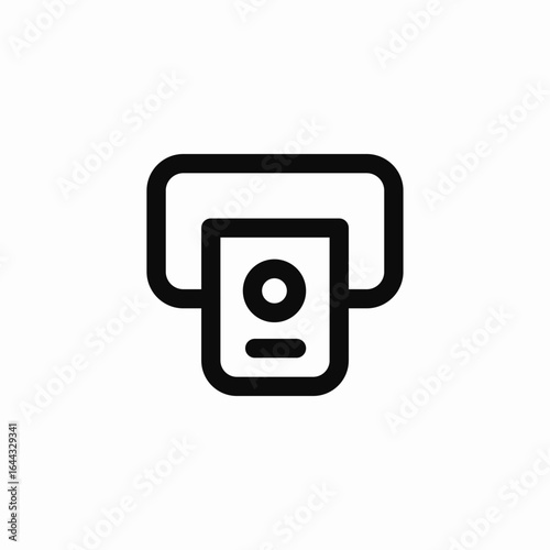 atm withdraw icon sign vector