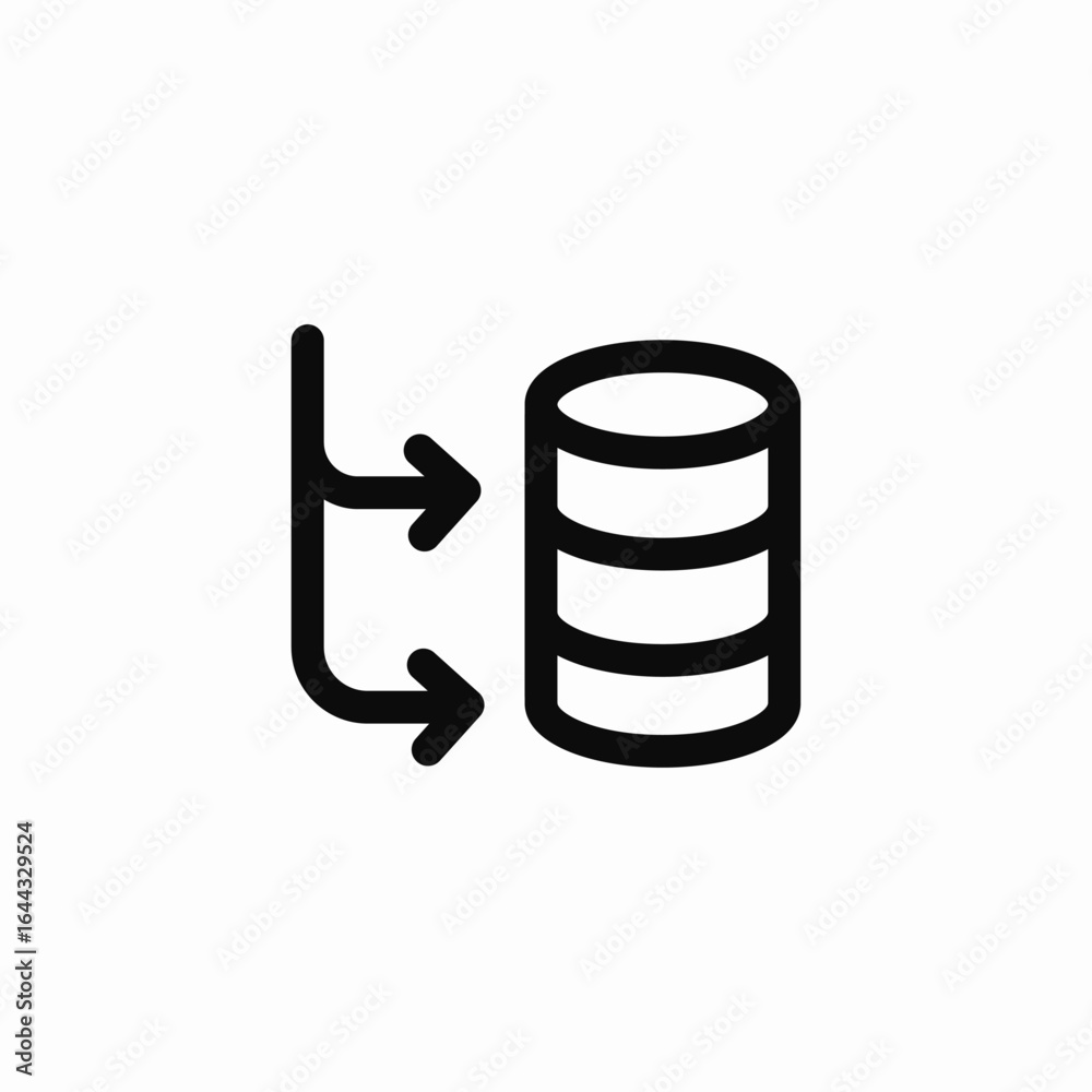 database import icon sign vector database import icon sign vector