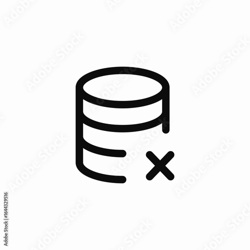 database error icon sign vector