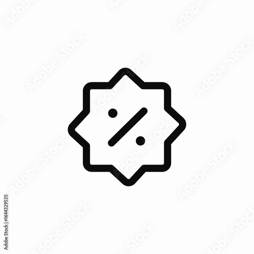 discount badge icon sign vector