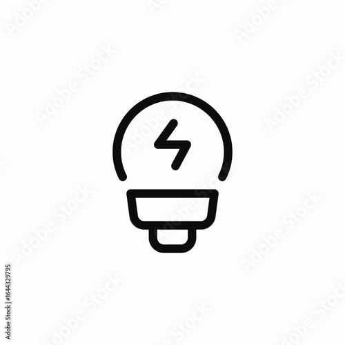 light bulb icon sign vector