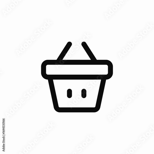 shopping basket icon sign vector