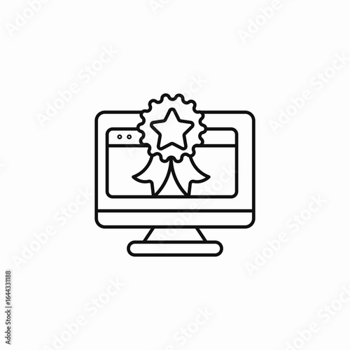 award winning site icon sign vector