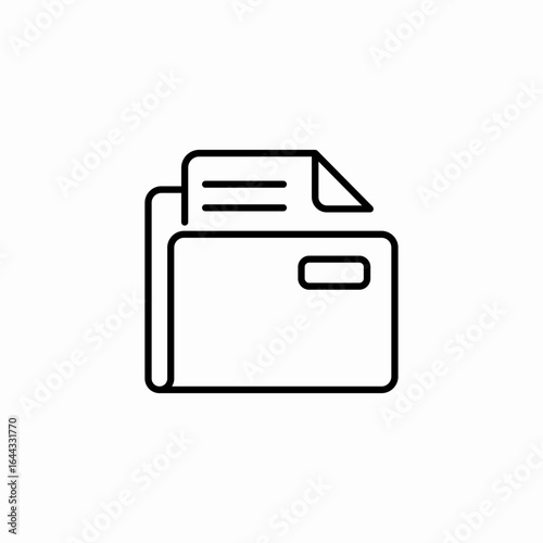 folder content icon sign vector