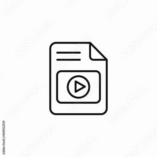 movie document icon sign vector