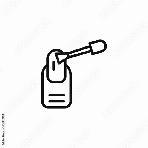 nail polish icon sign vector