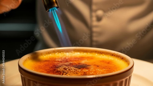 Caramelizing Creme Brulee with a Culinary Torch