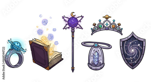 Collection of magical and celestial artifacts of great and wondrous power.