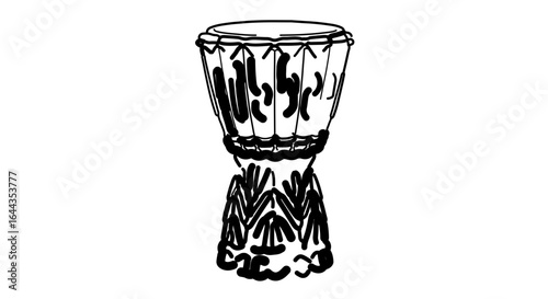 Object explore the rhythmic world of djembe drum a traditional african percussion instrument for music lovers vector